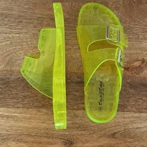 Neon Birkenstocks